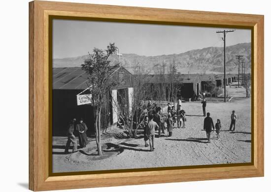 Catholic Church-Ansel Adams-Framed Stretched Canvas