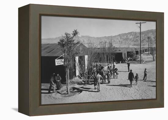 Catholic Church-Ansel Adams-Framed Stretched Canvas