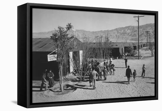 Catholic Church-Ansel Adams-Framed Stretched Canvas