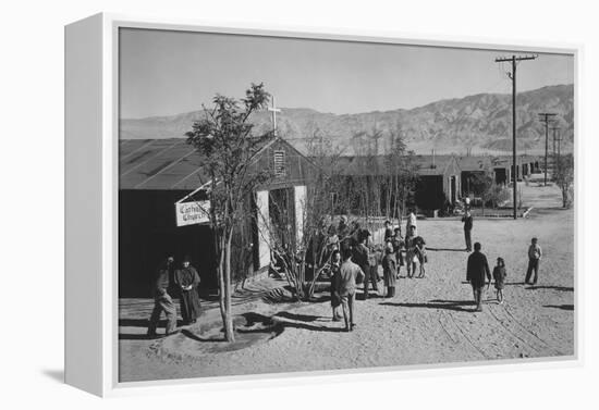 Catholic Church-Ansel Adams-Framed Stretched Canvas