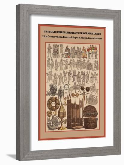 Catholic Embellishments in Norman Lands-Friedrich Hottenroth-Framed Art Print