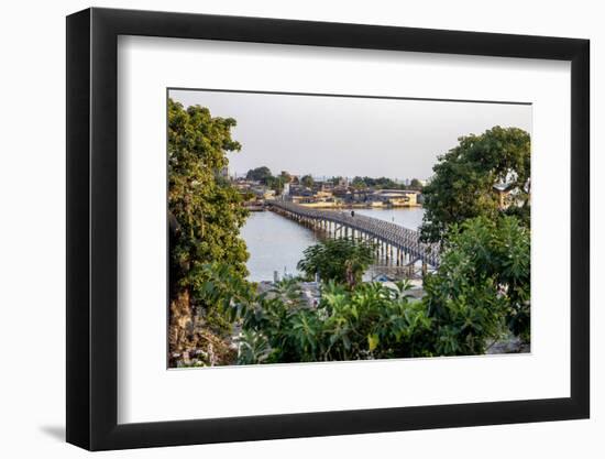 Catholic graveyard and bridge in Fadiouth, Senegal, West Africa, Africa-Godong-Framed Photographic Print
