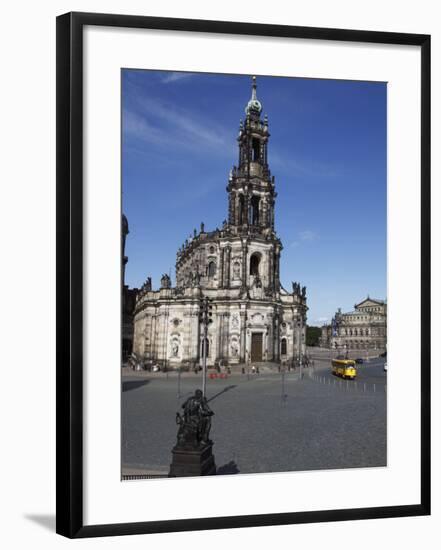 Catholic Hofkirche (Kathedrale St.Trinitatis) (St.Trinity Cathedral), Dresden, Saxony, Germany-null-Framed Photographic Print