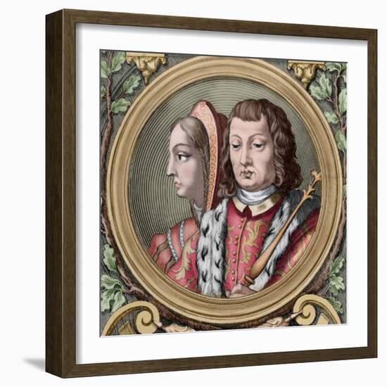 Catholic Kings, Isabella and Ferdinand, Spain-null-Framed Giclee Print