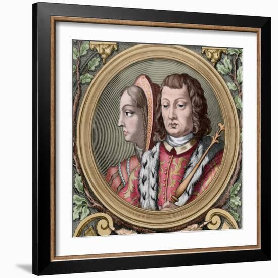 Catholic Kings, Isabella and Ferdinand, Spain-null-Framed Giclee Print