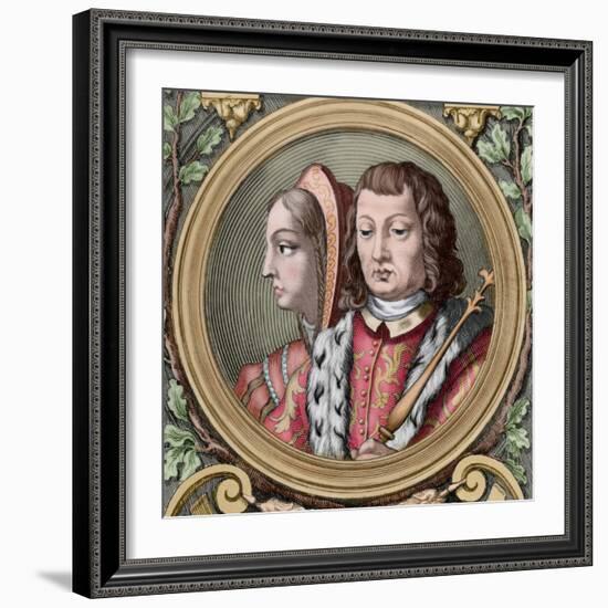 Catholic Kings, Isabella and Ferdinand, Spain-null-Framed Giclee Print