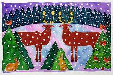 Reindeer and Rabbits-Cathy Baxter-Giclee Print