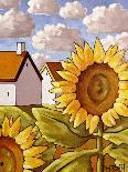 Sunflower & Cottages Scenic View-Cathy Horvath-Buchanan-Giclee Print