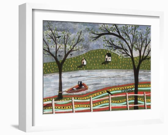 CatIn Boat 1-Karla Gerard-Framed Giclee Print