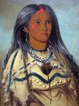 George Catlin- Kay-A-Gis-Gis, A Young Woman; A Beautiful Young Woman Pulling Her Hair Out Of Braid-Catlin-Art Print