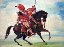 George Catlin- Kay-A-Gis-Gis, A Young Woman; A Beautiful Young Woman Pulling Her Hair Out Of Braid-Catlin-Art Print