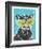 Catnip-Print Mafia-Framed Serigraph