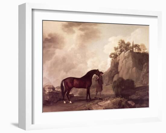 "Cato" and Groom-George Stubbs-Framed Giclee Print