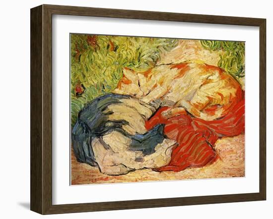 Cats, 1909-10-Franz Marc-Framed Giclee Print