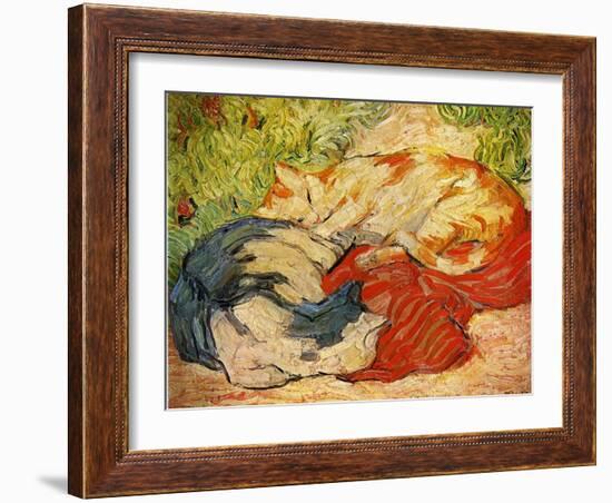 Cats, 1909-10-Franz Marc-Framed Giclee Print