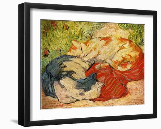 Cats, 1909-10-Franz Marc-Framed Giclee Print