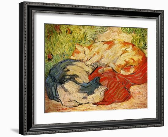 Cats, 1909-10-Franz Marc-Framed Giclee Print