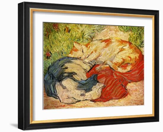 Cats, 1909-10-Franz Marc-Framed Giclee Print