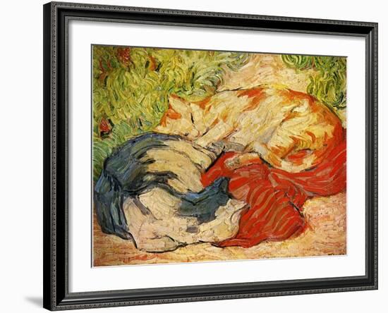 Cats, 1909-10-Franz Marc-Framed Giclee Print