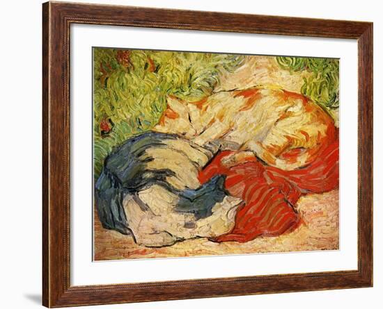 Cats, 1909-10-Franz Marc-Framed Giclee Print