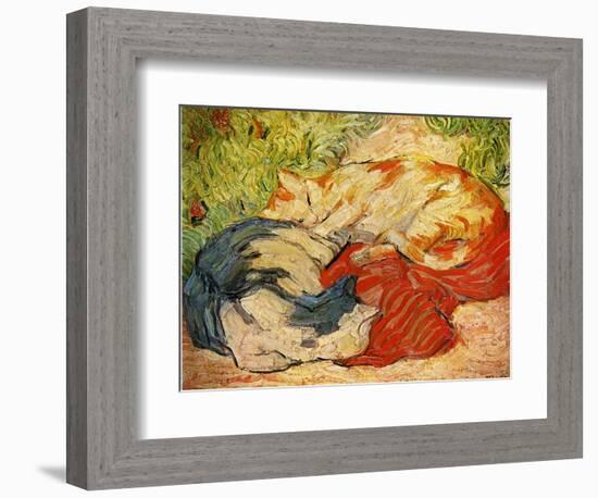 Cats, 1909-10-Franz Marc-Framed Giclee Print