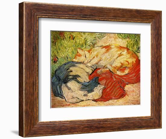 Cats, 1909-10-Franz Marc-Framed Giclee Print