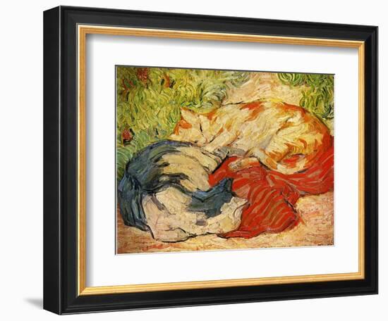 Cats, 1909-10-Franz Marc-Framed Giclee Print