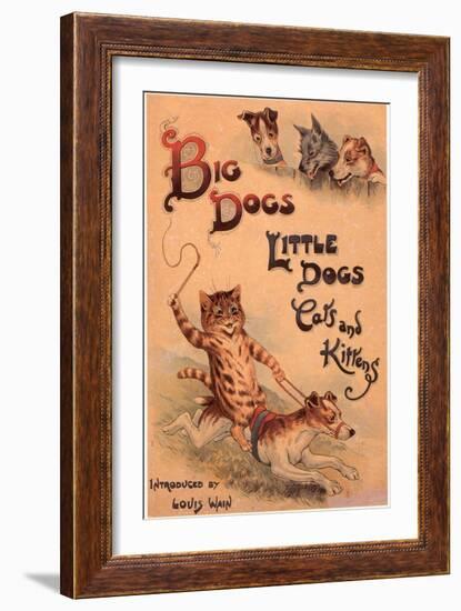 Cats and Dogs Illustrations Louis Wain, UK, 1910-null-Framed Giclee Print