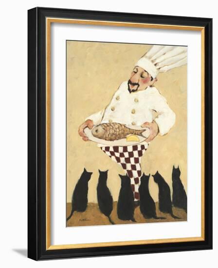 Cats and Fish-Carole Katchen-Framed Art Print