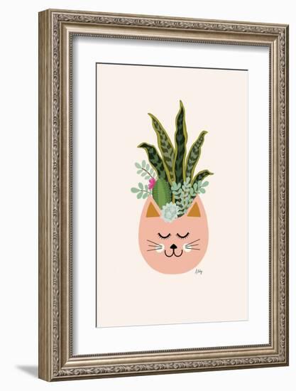 Cats and Plants-Annie Bailey Art-Framed Art Print