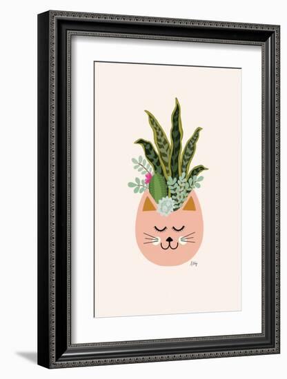 Cats and Plants-Annie Bailey Art-Framed Art Print