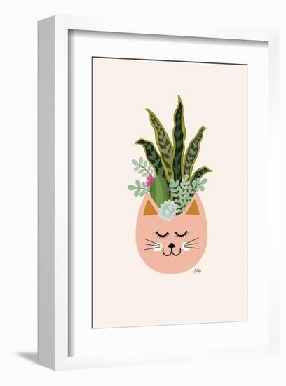 Cats and Plants-Annie Bailey Art-Framed Art Print