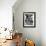 Cats Blackie and Brownie Catching Squirts of Milk During Milking at Arch Badertscher's Dairy Farm-Nat Farbman-Framed Photographic Print displayed on a wall