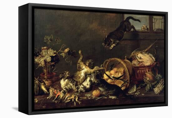 Cats in a Larder-Paul De Vos-Framed Premier Image Canvas