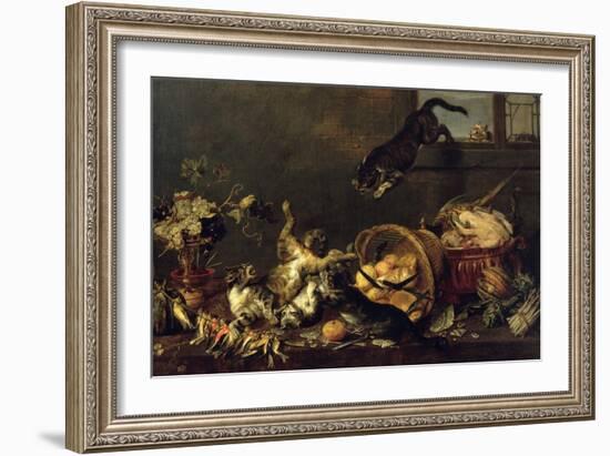 Cats in a Larder-Paul De Vos-Framed Giclee Print