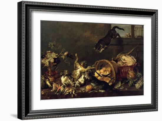 Cats in a Larder-Paul De Vos-Framed Giclee Print