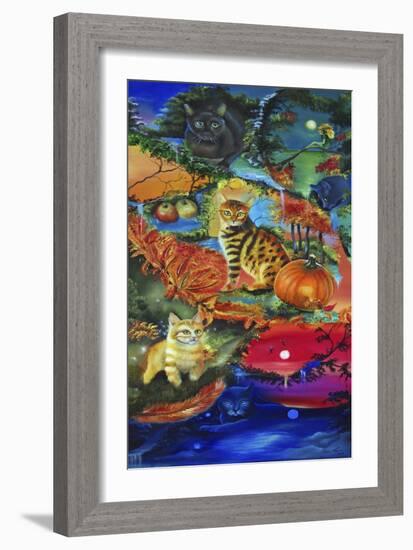 Cats in Season-Sue Clyne-Framed Giclee Print