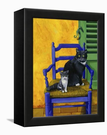 Cats of Provence (Chats de Provence)-Isy Ochoa-Framed Premier Image Canvas