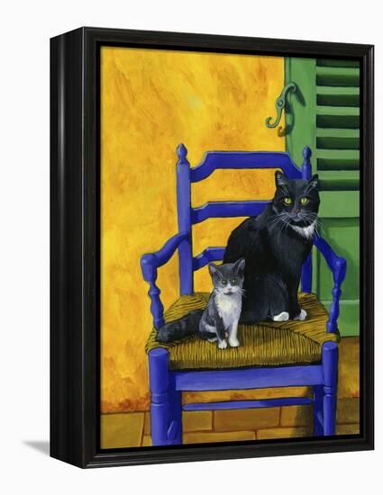 Cats of Provence (Chats de Provence)-Isy Ochoa-Framed Premier Image Canvas
