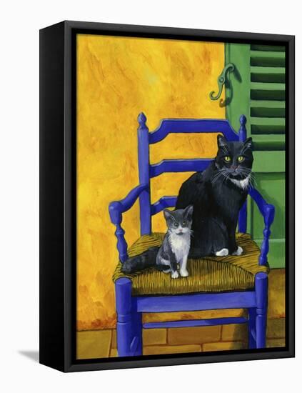 Cats of Provence (Chats de Provence)-Isy Ochoa-Framed Premier Image Canvas