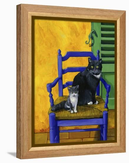 Cats of Provence (Chats de Provence)-Isy Ochoa-Framed Premier Image Canvas