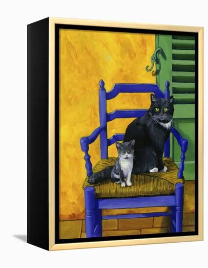 Cats of Provence (Chats de Provence)-Isy Ochoa-Framed Premier Image Canvas