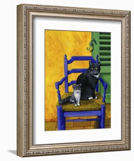 Cats of Provence (Chats de Provence)-Isy Ochoa-Framed Giclee Print