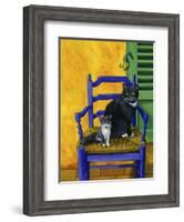 Cats of Provence (Chats de Provence)-Isy Ochoa-Framed Giclee Print