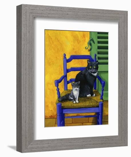 Cats of Provence (Chats de Provence)-Isy Ochoa-Framed Giclee Print