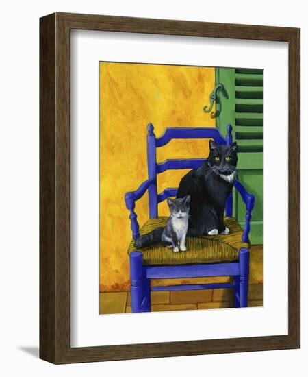 Cats of Provence (Chats de Provence)-Isy Ochoa-Framed Giclee Print