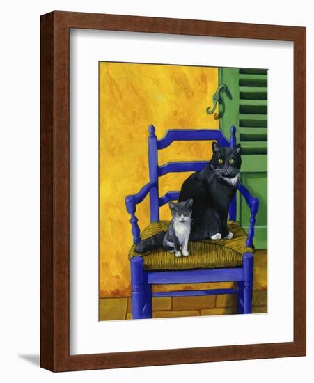 Cats of Provence (Chats de Provence)-Isy Ochoa-Framed Giclee Print