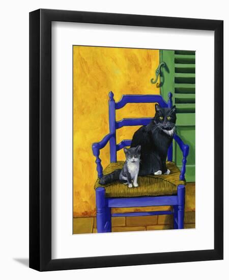 Cats of Provence (Chats de Provence)-Isy Ochoa-Framed Giclee Print