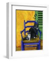Cats of Provence (Chats de Provence)-Isy Ochoa-Framed Giclee Print