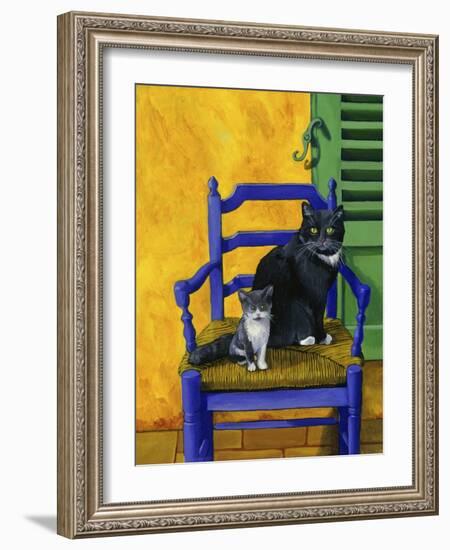 Cats of Provence (Chats de Provence)-Isy Ochoa-Framed Giclee Print